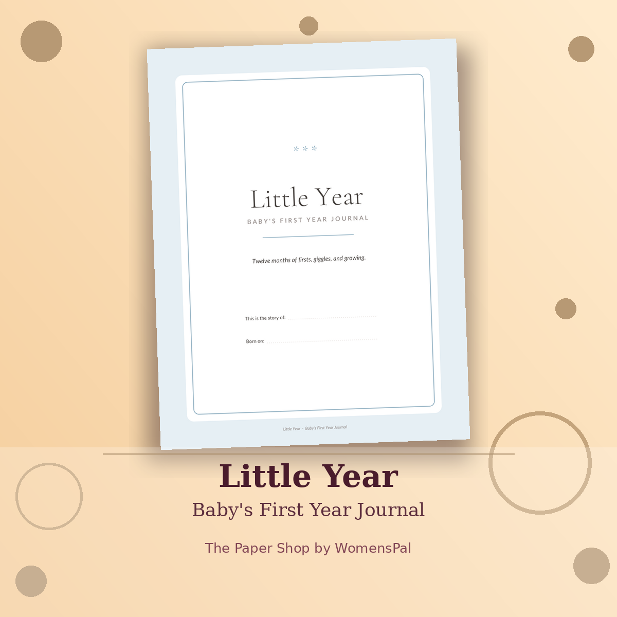 Little Year — Baby's First Year Journal