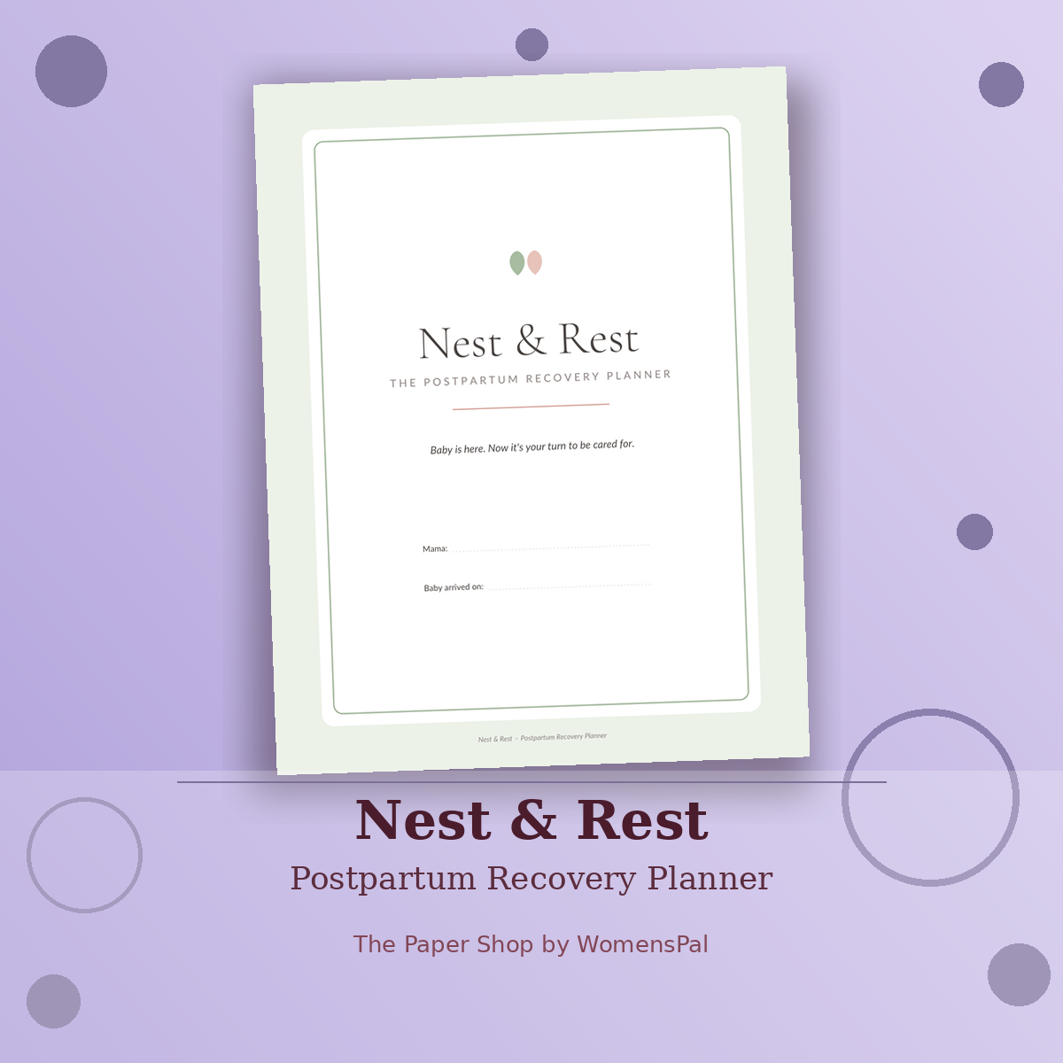 Nest & Rest — Postpartum Recovery Planner