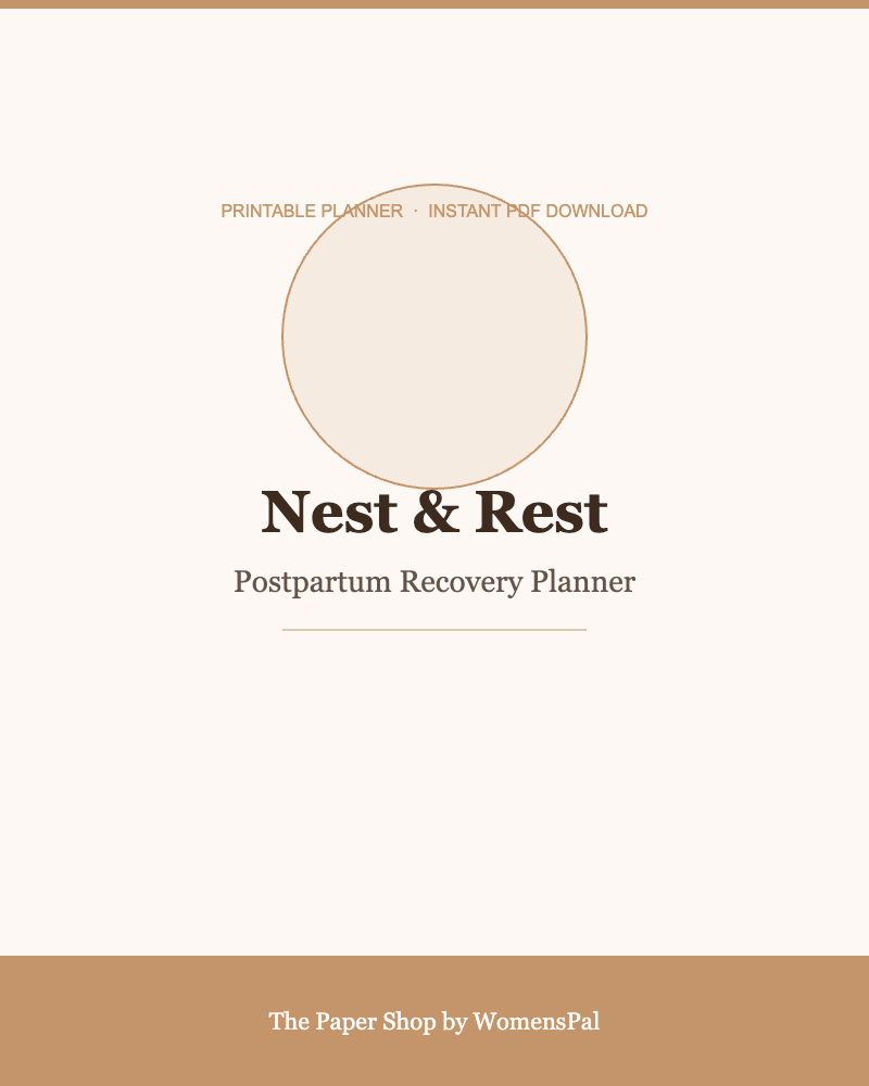 Nest & Rest — Postpartum Recovery Planner